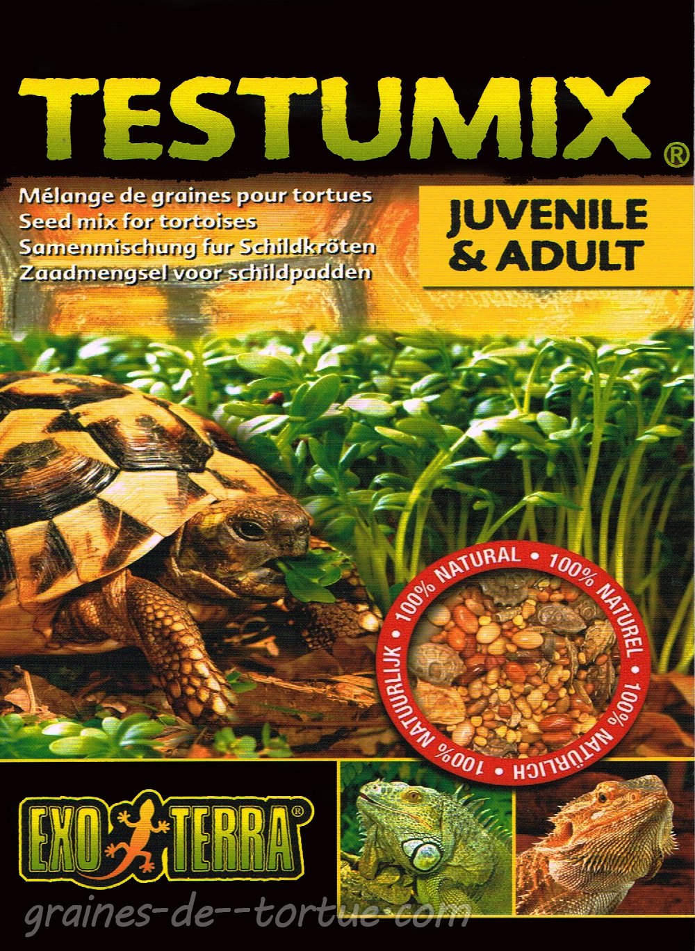 nourriture pour tortue de terre ExoTerra Testumix