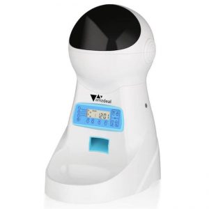 distributeur automatique de croquettes pour chats et chiens avec écran LCD AmzDeal