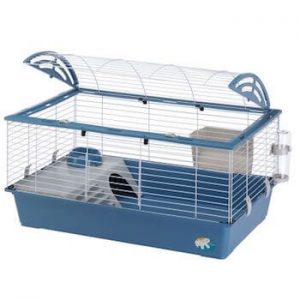 cage à lapin nain ou hamster bleue