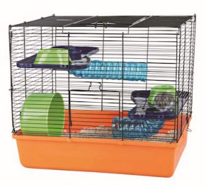 cage hamster équipée avec grille trixie 6400