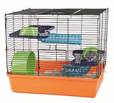 cage hamster Trixie 6400 équipée grille noire