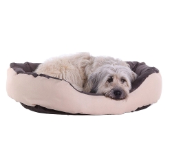 Lit pour chien Dibea de couleur Marron et Beige