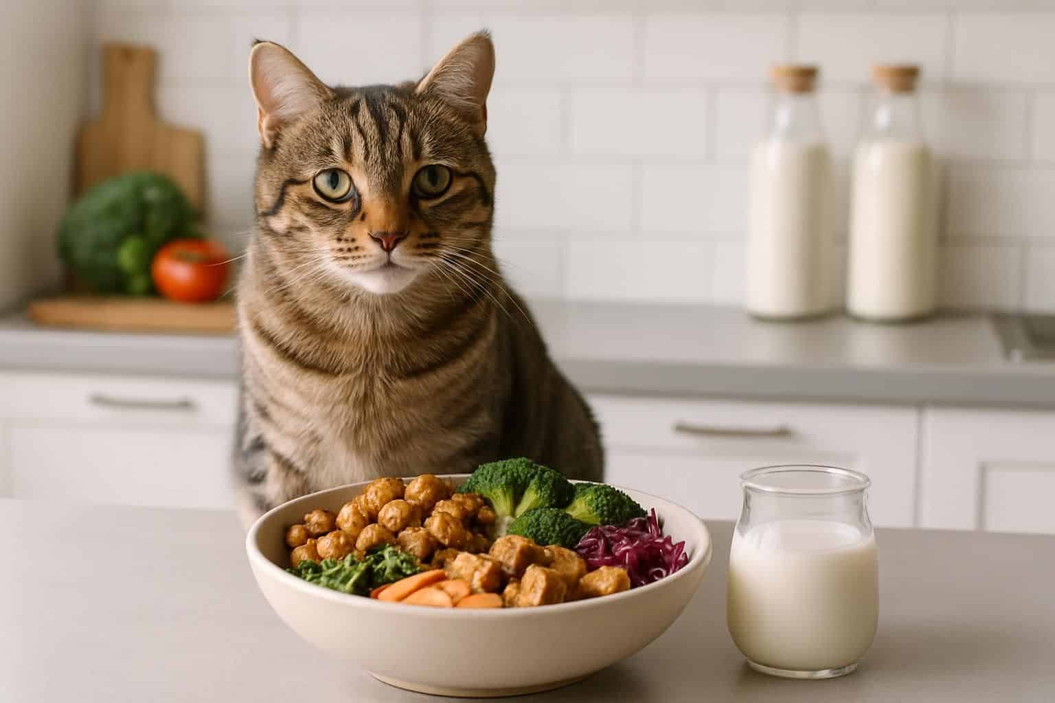 découvrez si les chats peuvent consommer du lait végétal et des repas véganes, les impacts sur leur santé et les précautions à prendre pour une alimentation adaptée.