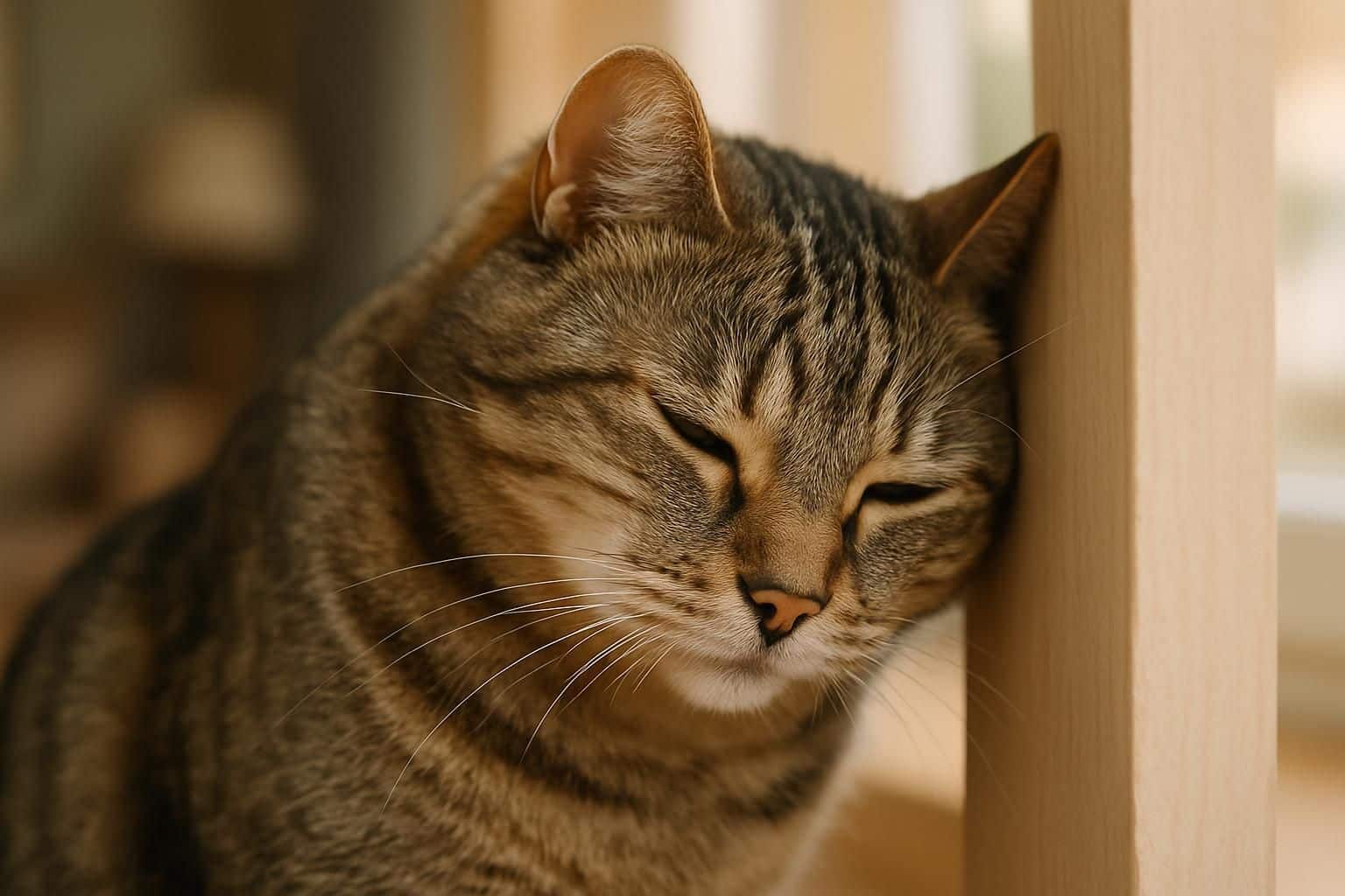 découvrez les raisons et les explications du comportement de la tête pressée chez le chat, un signe important de ses émotions et de sa santé.