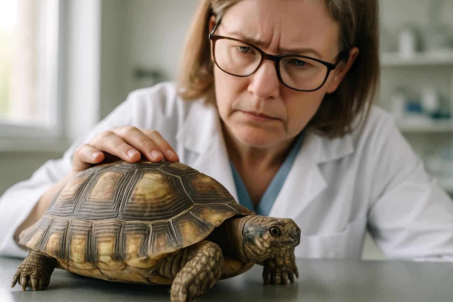 découvrez les observations surprenantes d'un vétérinaire sur la carapace d'une tortue exposée quotidiennement à la lumière.