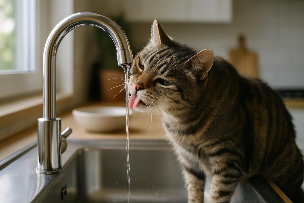 découvrez pourquoi un chat âgé de 12 ans buvait constamment au robinet et le diagnostic crucial posé par la vétérinaire qui a sauvé sa santé.